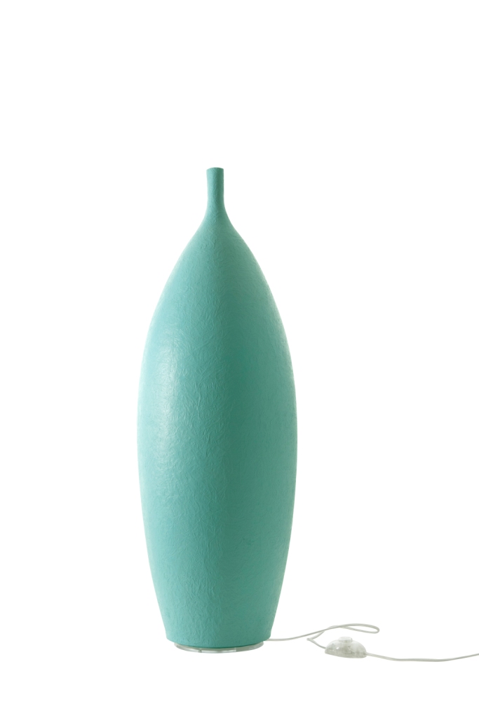 Lampada Da Pavimento Tank 2 In-Es Artdesign Collezione Luna Colore Turchese Dimensione 92 Cm Diam. 29 Cm